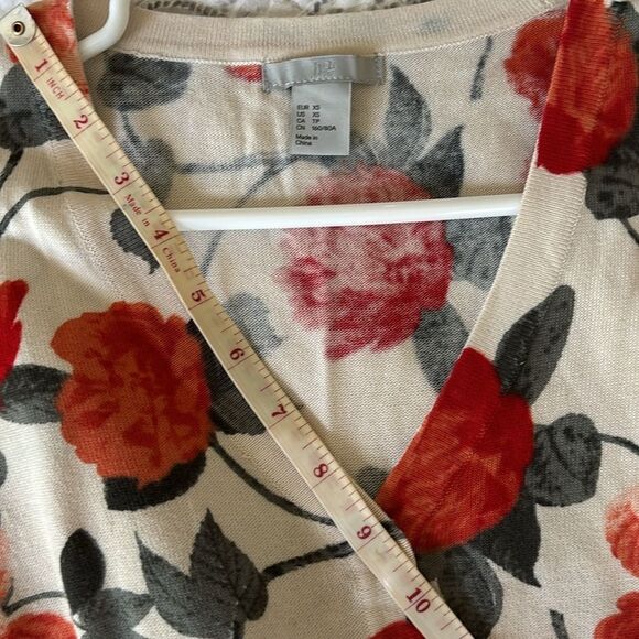 Cropped floral sweater - Picture 4 of 6